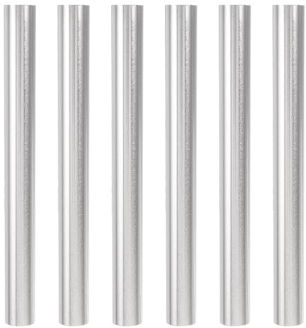 Holibanna 6 Stück Zeltreparaturrohre aus Aluminiumlegierung Stabile Zeltstangen Ersatzteile Langlebige Verbindungsrohre für Campingzelt Zubehör