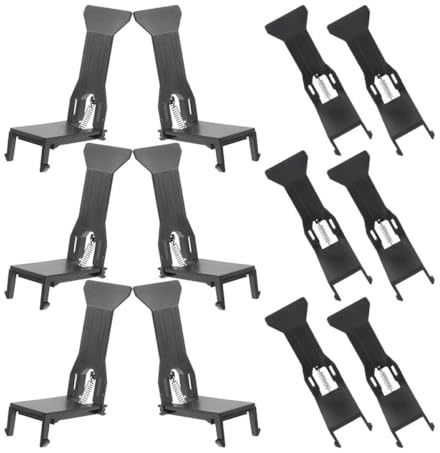 Beavorty 12pcs Black Money Clips for Cash Register Drawer Universal Cash Tray Insert Clips Plastic Drawer for Store Management