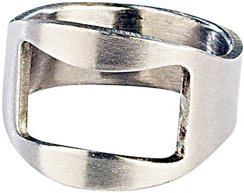 infactory Anillo abrebotellas de acero inoxidable cepillado 20 mm