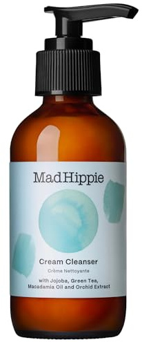 Mad Hippie Cream Cleanser – Gentle Formula with Hyaluronic Acid, Jojoba Oil & Green Tea, Skin Barrier Protection, 4 Oz Ea