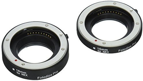 Fotodiox Pro Automatic Macro Extension Tube Kit for Micro Four Thirds (Micro-4/3, MFT) Mirrorless Camera System with Auto Focus (AF) and TTL auto Exposure for Extreme Close-up (10mm, 16mm) - Fits OM-D, E-M5, E-P3, GH2, GH4, GF3, GF5, etc.