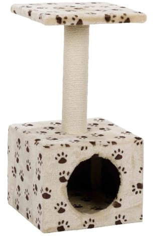 TRIXIE Poste Rascador Zamora, 61 cm, Beige/Huellas