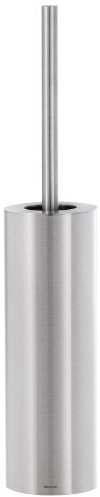 blomus -NEXIO- WC-Bürste aus mattiertem Edelstahl, Toilettenbürste freistehend, modernes Badaccessoire, hochwertiger Klobürstenhalter, Toilettengarnitur (H / B / T: 46 x 9 x 9 cm, Edelstahl, 68626)