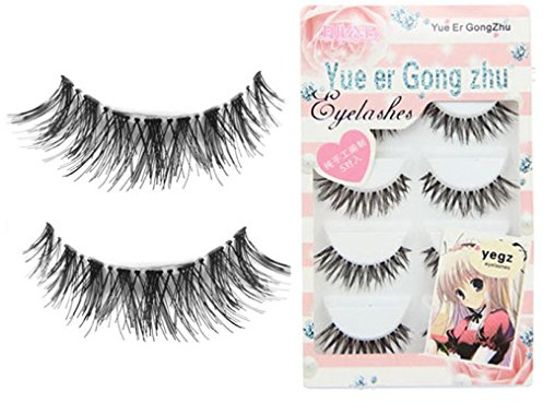5 Pair / Lot Nette Criss Kreuzen Falsche Voluminöse Wimpern