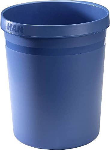 HAN Grip Karma 18198-16 Papierkorb 18 L (Ø x H) 312 mm x 350 mm Recyclingkunststoff blau 1 Stück