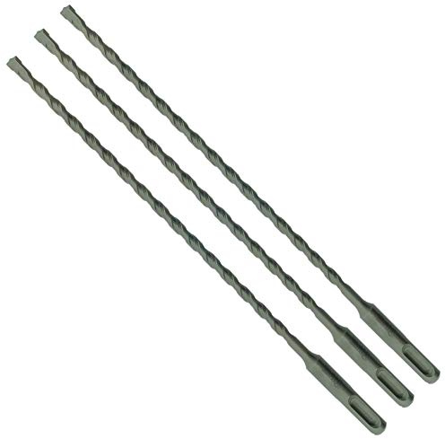 SabreCut 3pcs SDSE65_3 6.5mm x 460mm PGM Approved SDS+ Drill Bits | PGM approved carbide tip and reinforced chrome vanadium core drill stone, concrete and brick with long service life