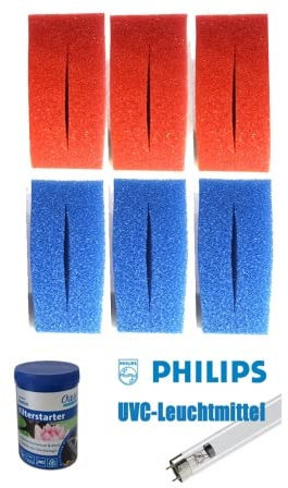 Pondlife Wartungspaket für Oase Biotec 10 mit Bitron 25 / 3X blau + 3X rot + 1x 24 Watt-Leuchte + 1x Biokick