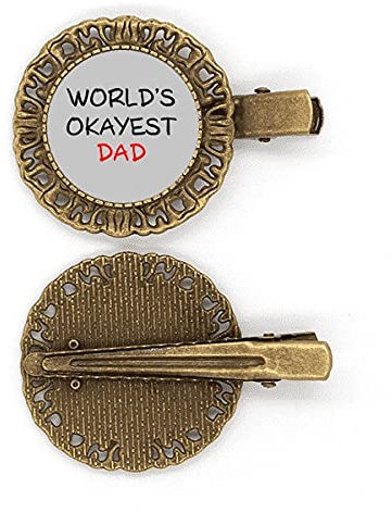 World's Okayest Dad Best Father Quote Forcina per capelli Fermaglio