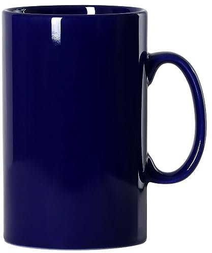 Smilatte 28 OZ/800ml Extra Large Ceramic Coffee Mug, Tall Giant Mug Jumbo Super Big Porcelain Tea Cup with Handle for Men, Blue