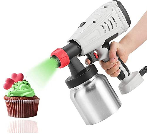 BDXZJ Pistola A Spruzzo Elettrica Torta Pistola A Spruzzo al Cioccolato Pistola A Spruzzo Pressione Staccabile Regolabile Home And Garden Spruzzatore per Verniciatura