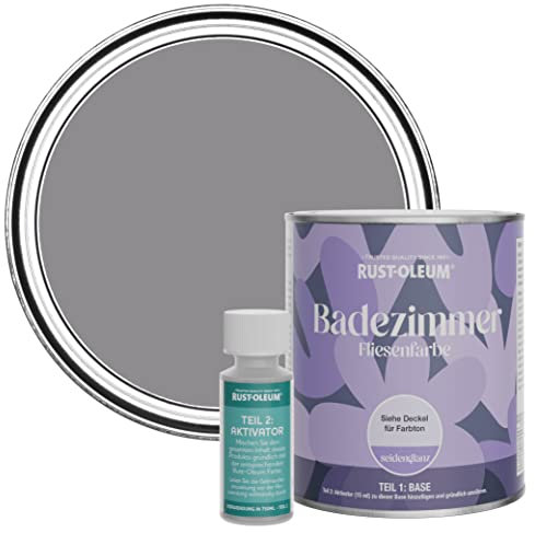 Rust-Oleum wasserbeständiger Fliesenlack für das Badezimmer in seidenglänzendem Finish - Iris 750ml