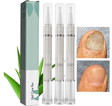 Nagelpflegestift, Fußpflege, Nagelreparaturstift, Nagelpilz-Behandlung für Zehen- und Fingernägel, Nagelwachstumsbehandlungsstift, Nagelhautöl für Nägel (3 Stück)