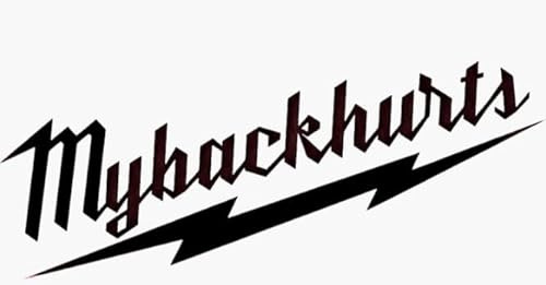 Mybackhurts - Die Cut Vinyl Decal for Cars, Trucks, Motorcycles, Vans, Laptops, ToolBoxes (Red, 5x5)