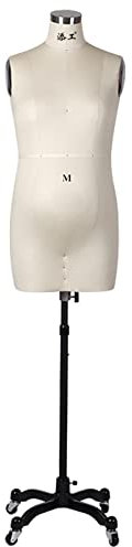 Schaufensterpuppe für Schwangere Frauen, ansteckbare Schneiderpuppe mit Ständer, Mannequin Torso Manikin Tailor Model for Woman Clothing Dispaly (Color : White, Size : M) Interesting