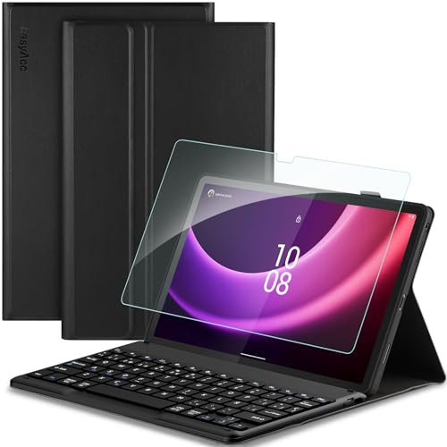 EasyAcc Funda con Teclado para Lenovo Tab P11 (2nd Gen) 11.5 Pulgadas TB350FU/TB350XU 2022, Teclado Magnético Español Inalámbrico Bluetooth Desmontable, Teclado para Lenovo P11 2nd Gen, Negro