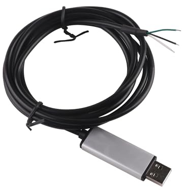 USB auf RS485 Serial Adapter Konverterkabel, FT232RL Chip RS 485 Aluminium USB 3 Pin 3Din Wire End Stripped Programmierkabel