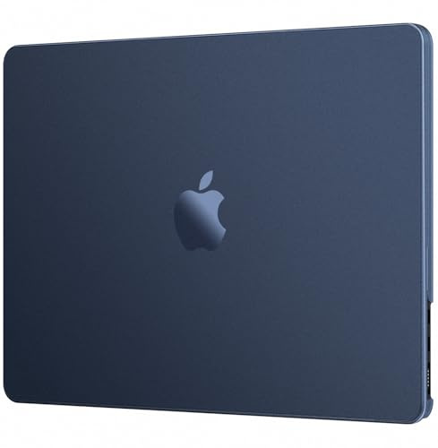 EooCoo Compatible with MacBook Air 13 inch Case M5 2026-2022 M4 M3 M2 A3449 A3240 A3113 A2681, 100% Match Official Color, Upgrade Matte, Dent & Scratch Protection Hard Shell for Mac Air 13.6, Midnight