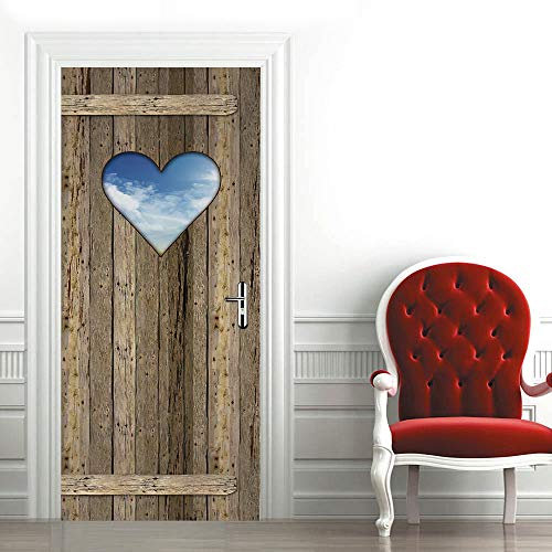 Türtapete Selbstklebend TürPoster 3D Türaufkleber Türfolie türsticker Foto Vinyl Tür Plakat für Schlafzimmer Toilette Verschönern Deko türen 100x210 cm Holztür