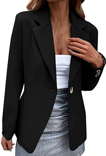 Traditionell kavaj, dam, svart, sommarblazer, lätt, business, lång blazer, figursydd, blazer, elegant, sweatblazer, ledig, sweatblazer, sportig, lång, modern, långblazer, dam, svart, midja, svart, XXL