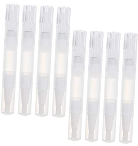 Gogogmee 8pezzi Tubetti Vuoti Gloss e Applicatori Per Unghie Penne Ricaricabili Per Nutriente Strumento Per Nail Art Design Del Make-up e Manicure