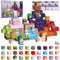Crifeton Magnetische Bausteine 150 PCS 2CM Magnetbausteine für Kinder ab 3 Jahre Magnetic Blocks, Montessori Spielzeug Magnete Kinder, Magnetische Bauwelt Geburtstag Geschenk ab 3 4 5 6 7 8 9 10 11
