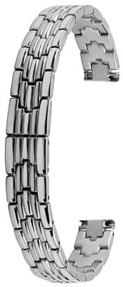 NKCVEZBW Edelstahl-Armband, Metallband, Studenten-Uhrenkette, kleines feines Armband, modisch, kompatibel mit Mini-Roségold-Armband 6 mm, 8 mm, 10 mm, 12 mm(Silver,8mm)