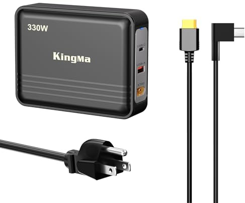 King Ma GaN Laptop Charger, 3-Port Portable GaN Charger Fast USB Charging Station for Multiple Devices for Gaming and Engineering Laptops for Razer Blade 14/15/16/17/Pro 17