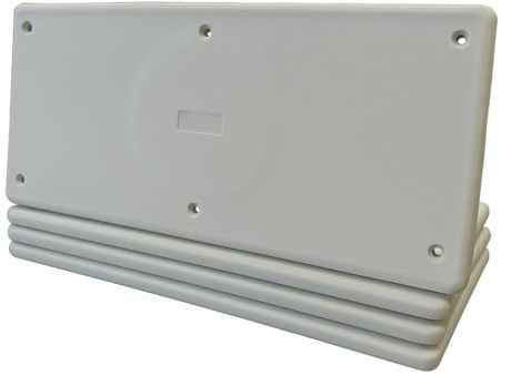 4 Pezzi di Coperchio per Scatola di Derivazione, Dimensione 4 PCS 392x152mm, Ricambio per Cassetta da Incasso, Bianco RAL 9016