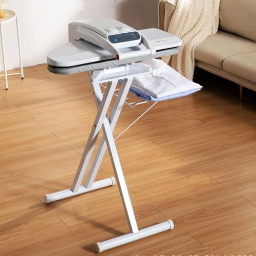XINRISHENG Grande pressa per Ferro da Stiro a Vapore, Macchina da Stiro per Camicie con Touch Screen a LED, pressa a Vapore Intelligente, con più impostazioni del Tessuto,65cm