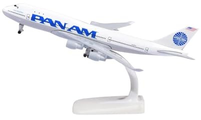 HZCVSG Toy Model 20cm Am 747 Plane irplane Diecast Metal Pan American World Airways