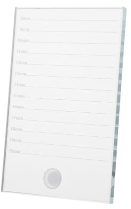 Healifty Support D'extension De Cils Grosse Taille 15x10 Cm En Verre Pour Salon De Beauté Professionnels, Palette De Cils Adhésive Polyvalente Pour Extensions Individuelles