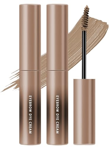 Gel per sopracciglia, impermeabile, a lunga durata, biondo chiaro, 2 pezzi, per mascara, per sopracciglia, colore biondo chiaro