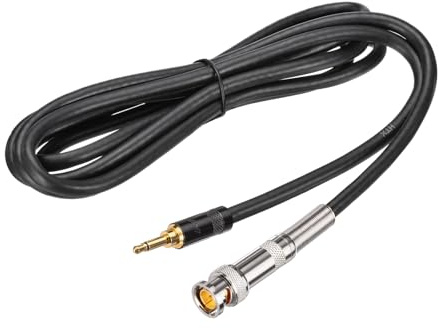 Eightwood Cavo audio da 3,5 mm BNC maschio a 3,5 mm maschio di alimentazione audio cavo 3,5 mm di prolunga 2 m per antenna BNC, dispositivi audio portatili, fotocamere digitali, videocamere, lettore