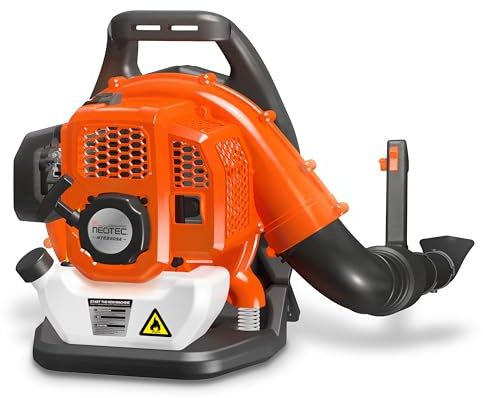 NEO-TEC 52 cc Gas Backpack Leaf Blower 564 CFM 216 MPH 2-Cycle Engine Padded Harness Anti-Vibration Easy-Start Back Pack Leaf Blowers Gas for Lawn Yard Care-Gifts for Dad