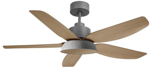 Cecotec Ventilador de Techo 24W EnergySilence Aero 5460 Daisy | Motor DC, Diámetro 46” (117cm), LED 3 Tonalidades, Mando a Distancia, 6 Velocidades, Temporizador 8h, 5 Aspas