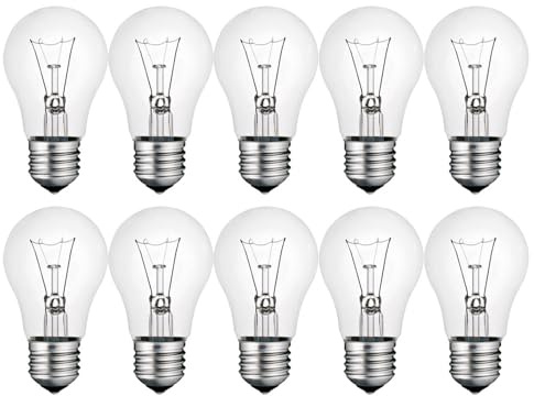 NCC-Licht 10x Birnenlampe A60 Birne E27 100W warmweiß dimmbar | Leuchtmittel aus klarem Glas, stufenlos dimmbar, gemütliches Licht ideal für Wohnbereiche