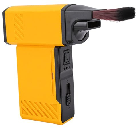 Yctze Soffiatore, Spolverino Elettrico Senza Fili Ad Alta velocità da 130.000 Giri/min, Doppia Batteria Agli Ioni di Litio da 2500 MAh, Ideale per Spolverare, Pulizia 'auto, attività all'aperto