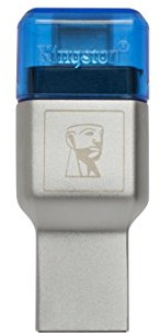 Kingston FCR-ML3C MobileLite Duo 3C FCR-ML3C USB A and C Dual Interface microSD Card Reader