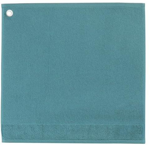 Winkler - Essuie-mains carré Curl avec œillet d'attache – 50x50 cm – Tissu éponge 100% coton absorbant – Serviette à vaisselle, chiffon de nettoyage