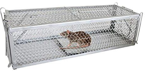 NANANA Lebe Tier Humane Trap Fang Und Release Ratten Mäuse Mäuse Nagetiere Eichhörnchen Und Ähnliche Größe Schädlinge, 40X14x11cm