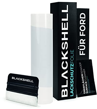 Blackshell® Ladekantenschutz Folie passend für Ford Kuga | Typ DM2/C520 | 2016-2019 (Facelift) Transparent - passgenauer Ladekantenschutz inkl. Set für Folierung
