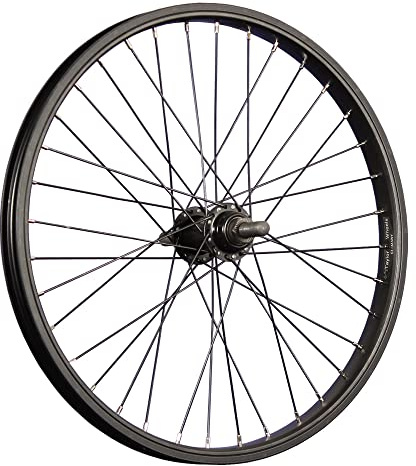 Springcykel 20 tums bakhjul cykel BMX 36 hål 14 mm axel aluminiumfälg svart