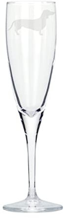 Dachshund Sausage Dog Engraved Champagne Glass, Dog Gift for Men, Gift for Women