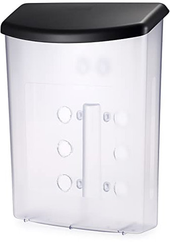 Tolida Acrylic Brochure Holder With Self-Closing Waterproof Lid, Wall Mount Flyer and Literature Rack for Office, Magazine, Pamphlet