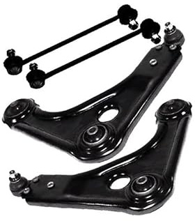 ATEC Germany 2x Querlenker Vorderachse links & rehts mit Lagerbuchse & Traggelenk, 2x Koppelstange vorne Kompatibel mit FORD KA (RB_)