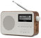 LEMEGA PR2-Max Tragbares Digitalradio DAB,Kleines Radio mit Netzstecker(DAB+,UKW,Bluetooth 5.3,Akku,Kopfhörer-Anschluss,40 Voreinstellungen,Doppelter Wecker,Einschlaf-Timer) Küchenradio DAB+,Walnuss