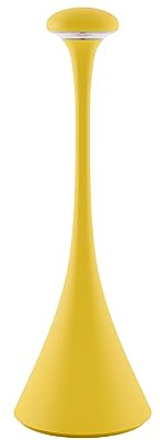 SIGOR Nudrop - Dimmbare LED Akku-Tischleuchte Indoor & Outdoor, IP54 spritzwassergeschützt, Höhe 29,2 cm, aufladbar mit Easy-Connect, 12 h Leuchtdauer, sonnengelb