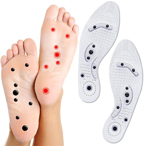 Magnetic Acupressure Insoles for Women & Men, Large