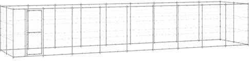 Camerina Outdoor-Hundezwinger Dog House Outdoor Pet Comfort Katzengehege Hundeauslauf DraußEn Tiergehege Verzinkter Stahl 21,78 m² 3082311