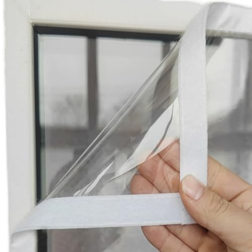 Kit de Aislamiento de Ventana,Invierno Protección Contra el frío,Corte de Bricolaje,el Aislamiento Acústico Lámina Aislante Para Aislamiento Térmico de Ventanas (140x190cm) | Corte de Bricolaje,el Aislamiento Acústico Lámina Aislante Para Aislamiento Térmico de Ventanas